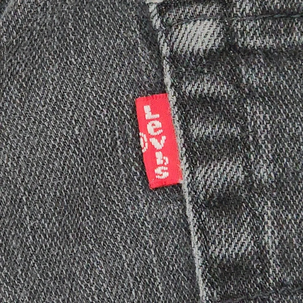 Vtg Levis 569 Loose Straight Jeans 36x36(34x34) Men Black Denim Faded Streetwear